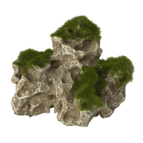 AQUA DELLA Dekostein, für Aquarienliebhaber, naturgetreu mit Moosakzenten, ideal für Süß--Meerwasseraquarien. Maße variieren.