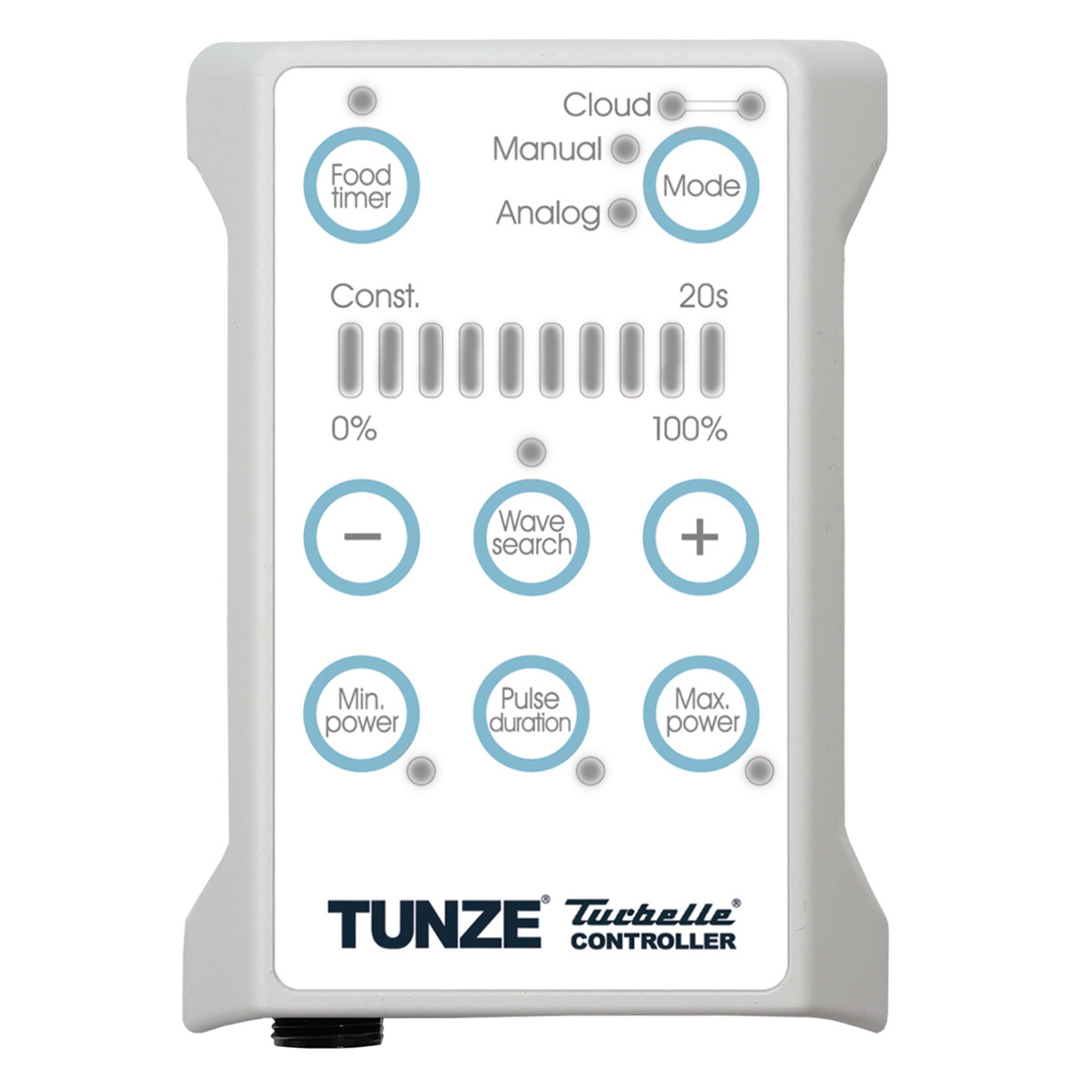 TUNZE Turbelle Controller, Steuergerät für Aquarienpumpen, präzise Steuerung mit „Food Timer“, „Wave Search“, „Pulse Duration“.