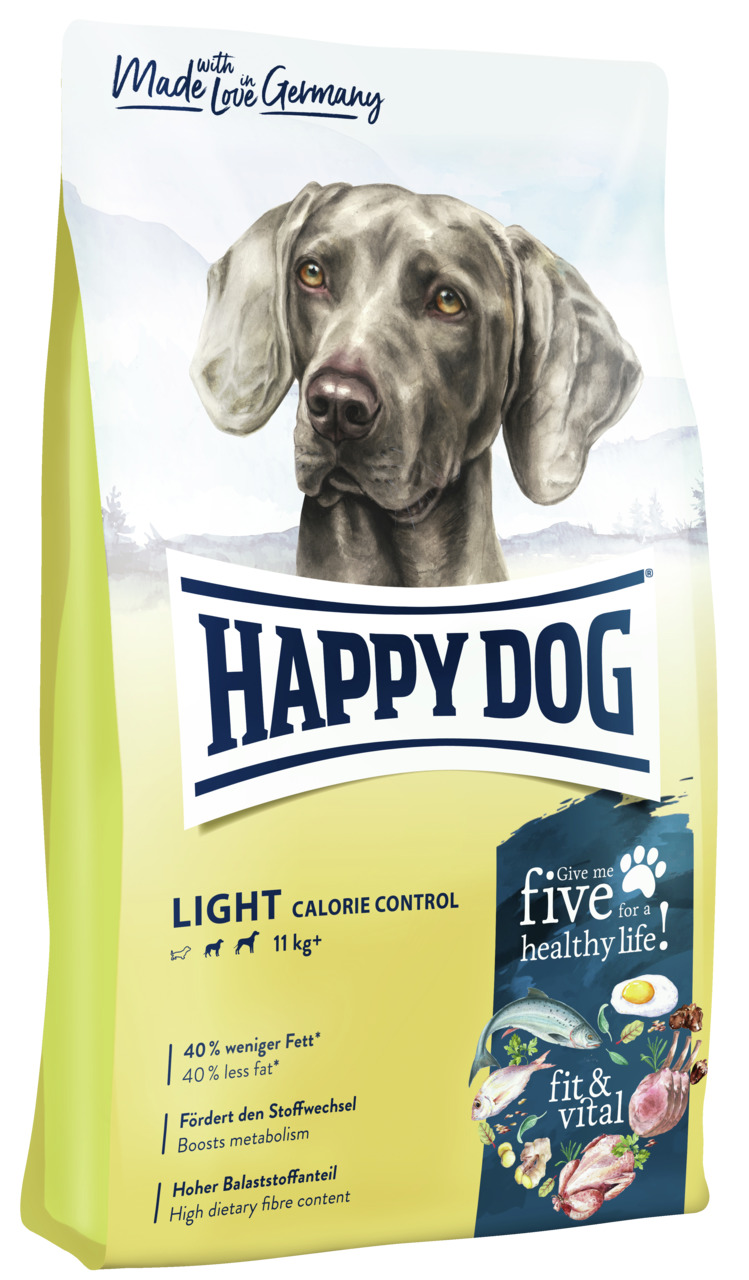 Happy Dog fit & vital Light Calorie Control Hunde Trockenfutter 12 kg