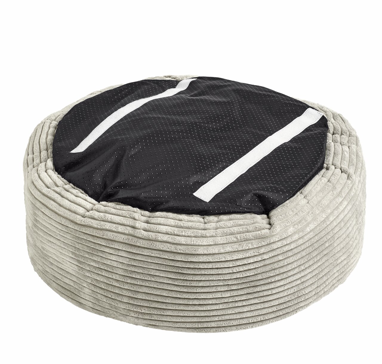 Katzenbett Stylecats, rund, hellgrau, für alle Größen, weicher gerippter Stoff, rutschfeste Unterseite, ideal für Komfort & Sicherheit.