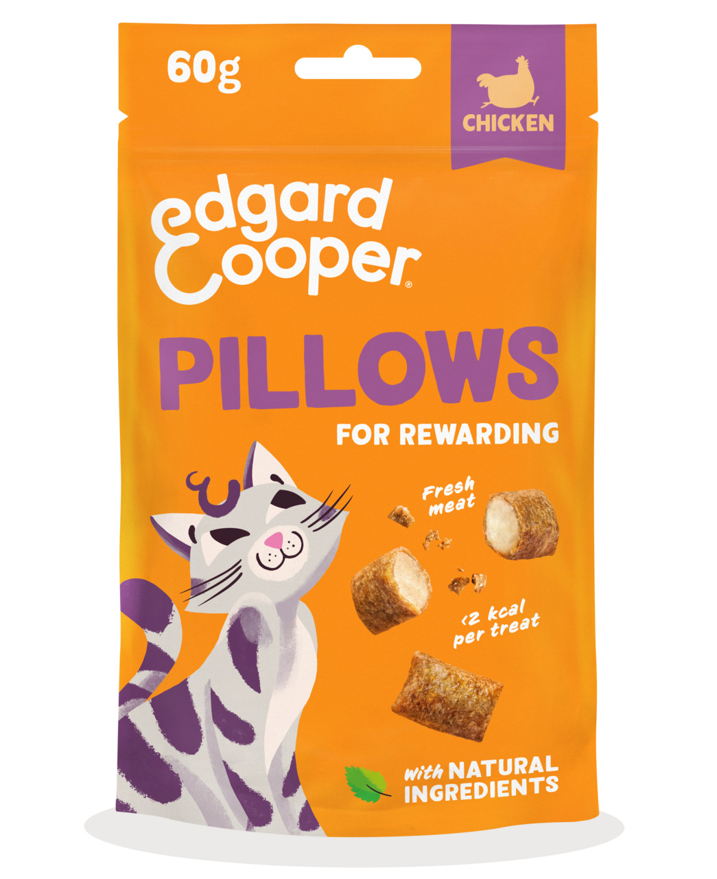 Edgard & Cooper Pillows Katzensnacks Huhn, frisches Fleisch, 