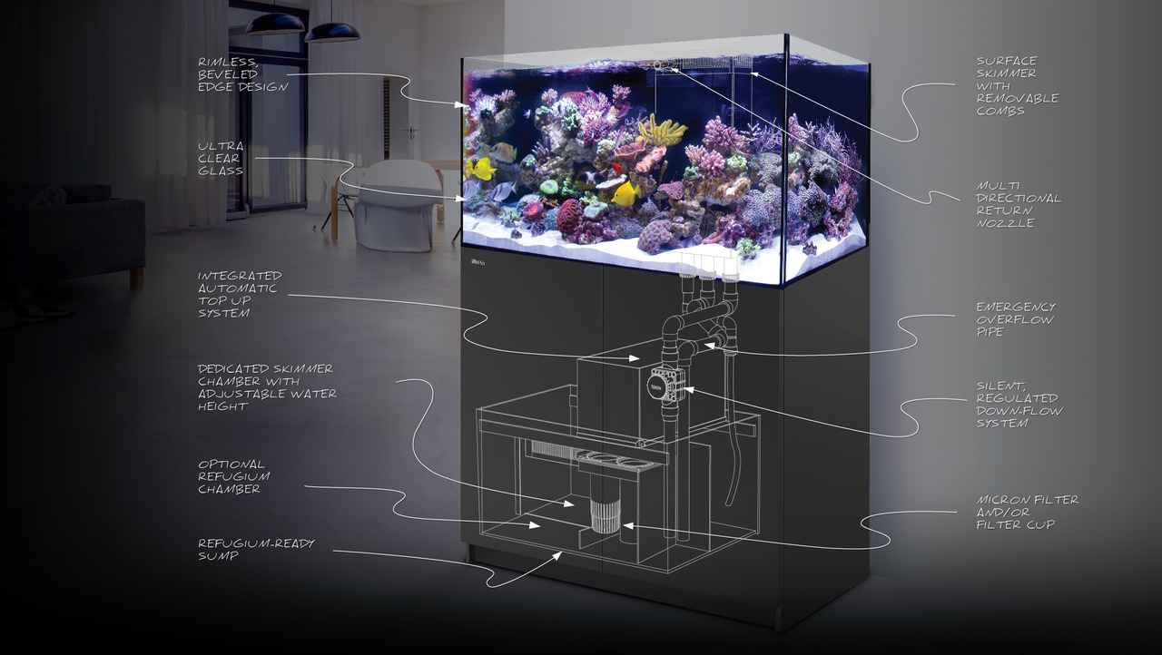 Red Sea REEFER 750 XXL Complete (G2 - Modelljahr 2022) weiß Meerwasseraquarium mit Unterschrank