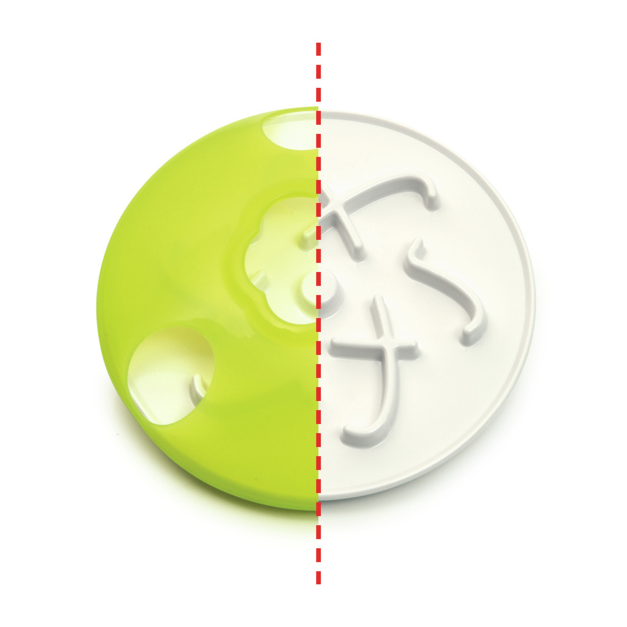 Catit Senses 2.0 Food Tree, Katzenspielzeug, grün-weiß, fördert Jagdinstinkte & verlangsamt Futteraufnahme, modernes Design.