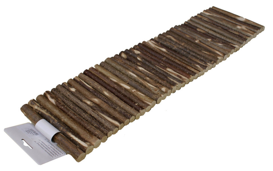 Trixie Naturholzbrücke, für Kleintiere (Hamster, Meerschweinchen, Kaninchen), Naturholz, Versteck/Kletterhilfe, 28×17 cm.