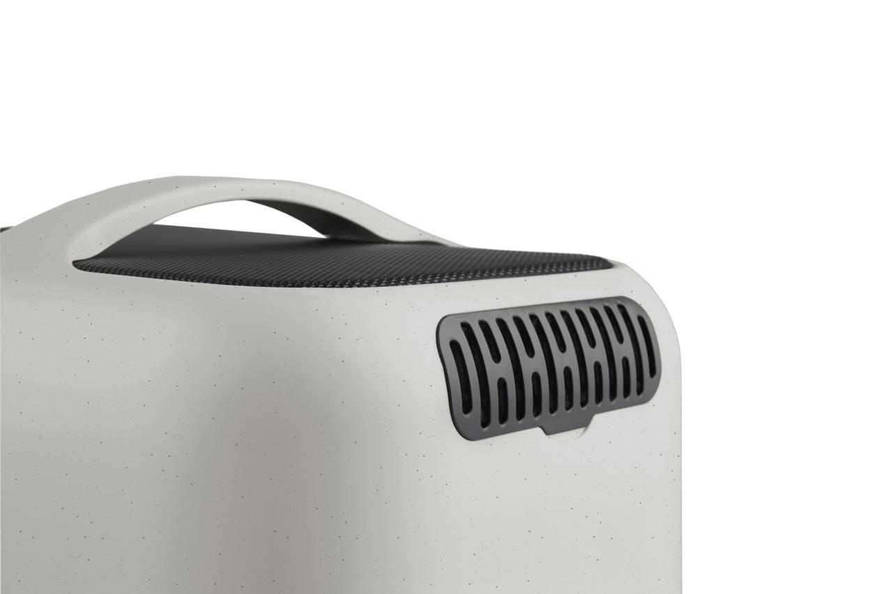 Rotho Transportbox, Haustiere (Katzen/kleine Hunde), cremefarben, ergonom. Griff, belüftete Abdeckung, ideal f. sicheren Transport.