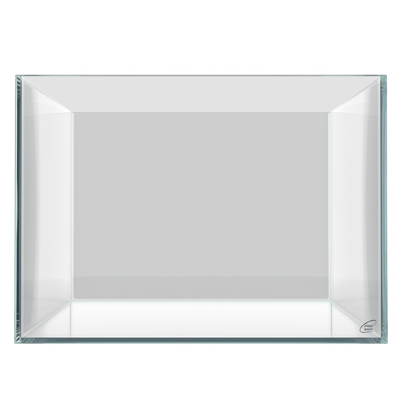 ME Aqua Art offenes Glasaquarium für Zierfische, rechteckig, transparent mit klaren Kanten, ca. 80 Liter.