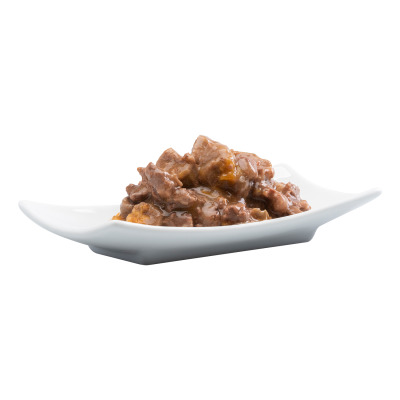Catz finefood No. 11 Nassfutter f. Katzen, Kaninchen & Fasan, saftige Fleischstücke in Sauce, f. ausgewachsene Katzen.