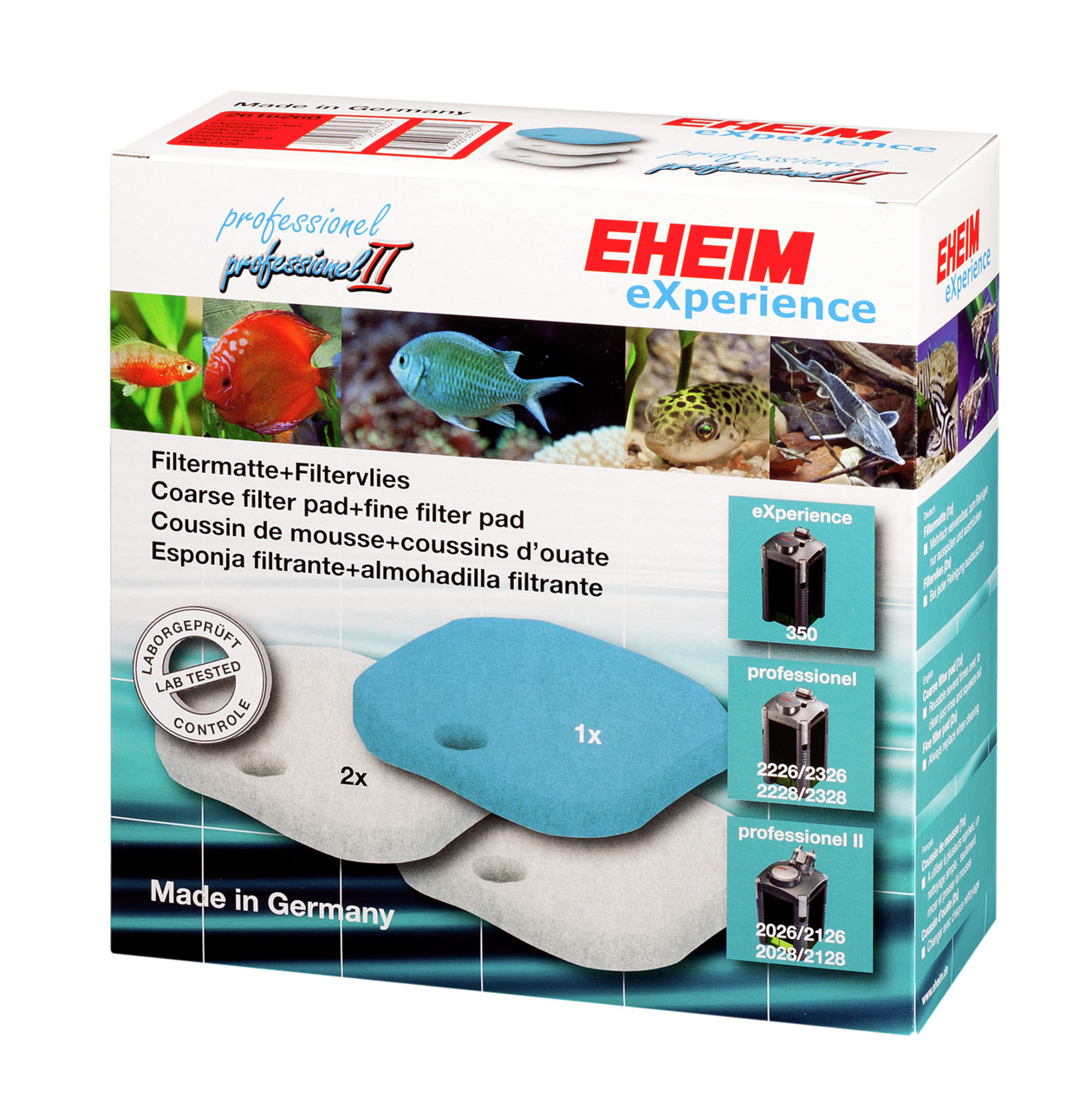 Eheim Set Filtermatte + Filtervliese für eXperience, professionel & professionel II Aquarium Filtermedium 1 Set