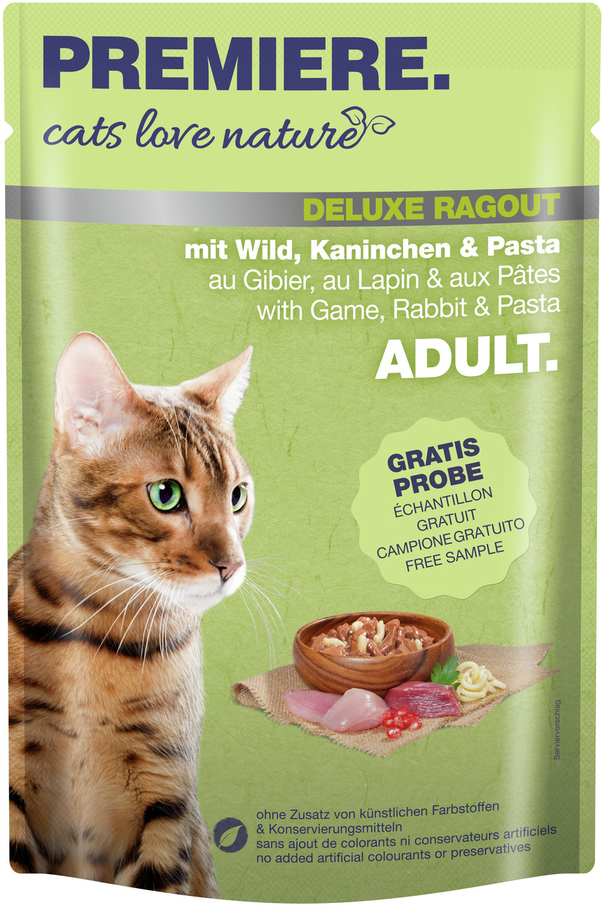 PREMIERE cats love Adult Wild und Kaninchen 100 g