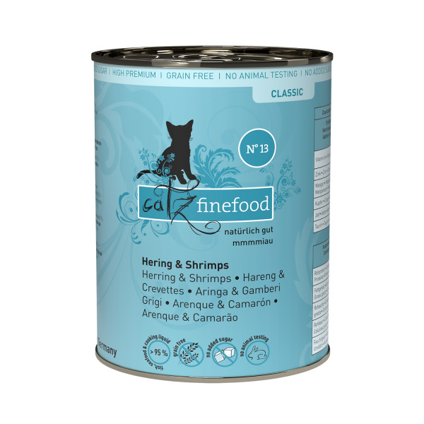 catz finefood Classic No.13 Hering & Shrimps 400g Katzennassfutter