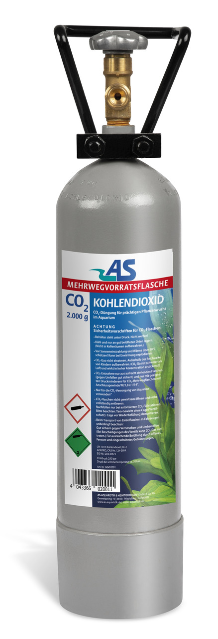 CO2 Mehrwegvorratsflasche 2000 Gramm CO2 Anlagen
