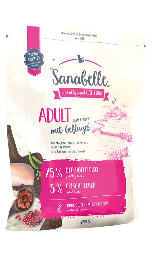 Sanabelle Adult mit Geflügel 400g Katzentrockenfutter