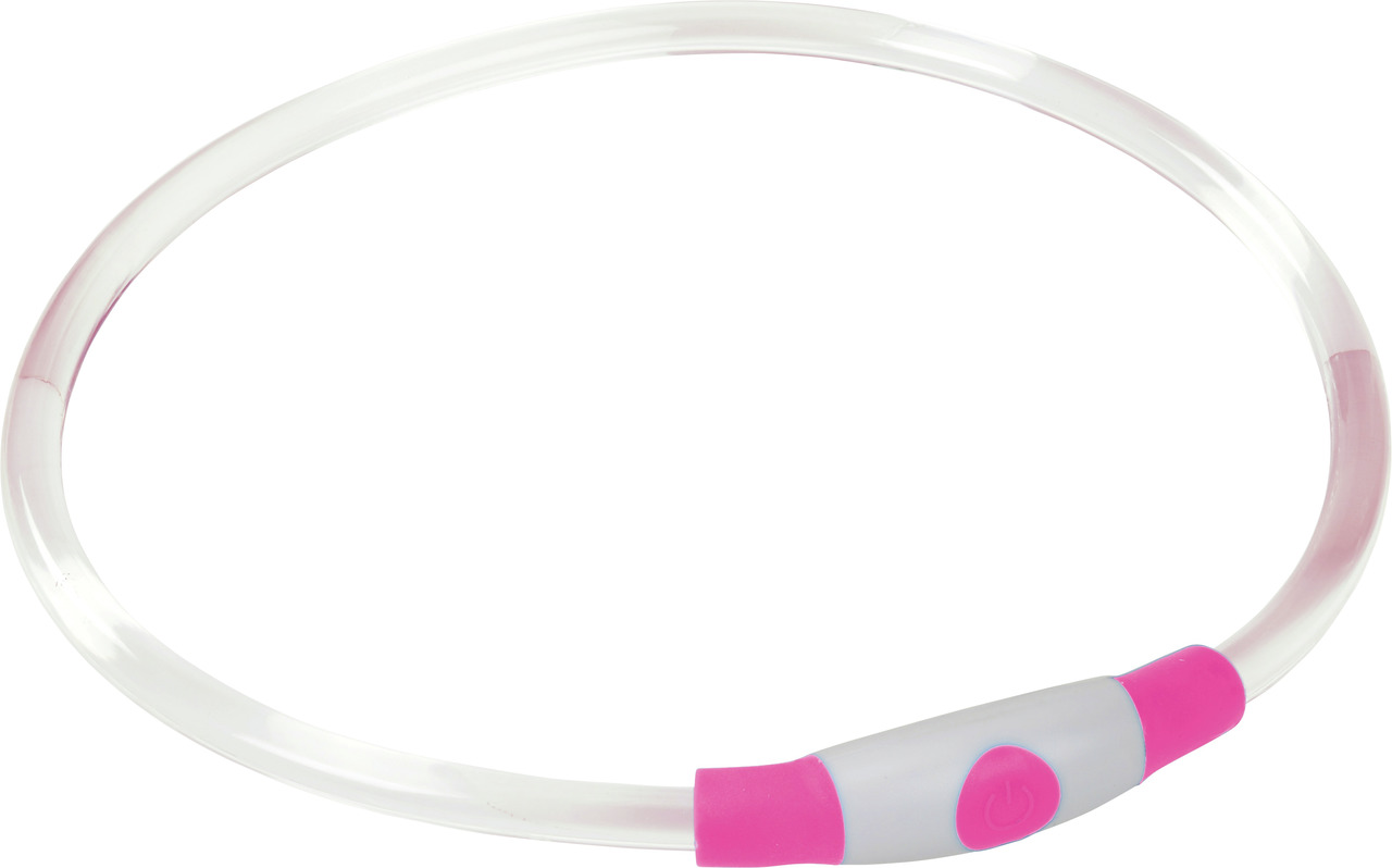 AniOne Leuchtring Silikon USB 65 cm pink