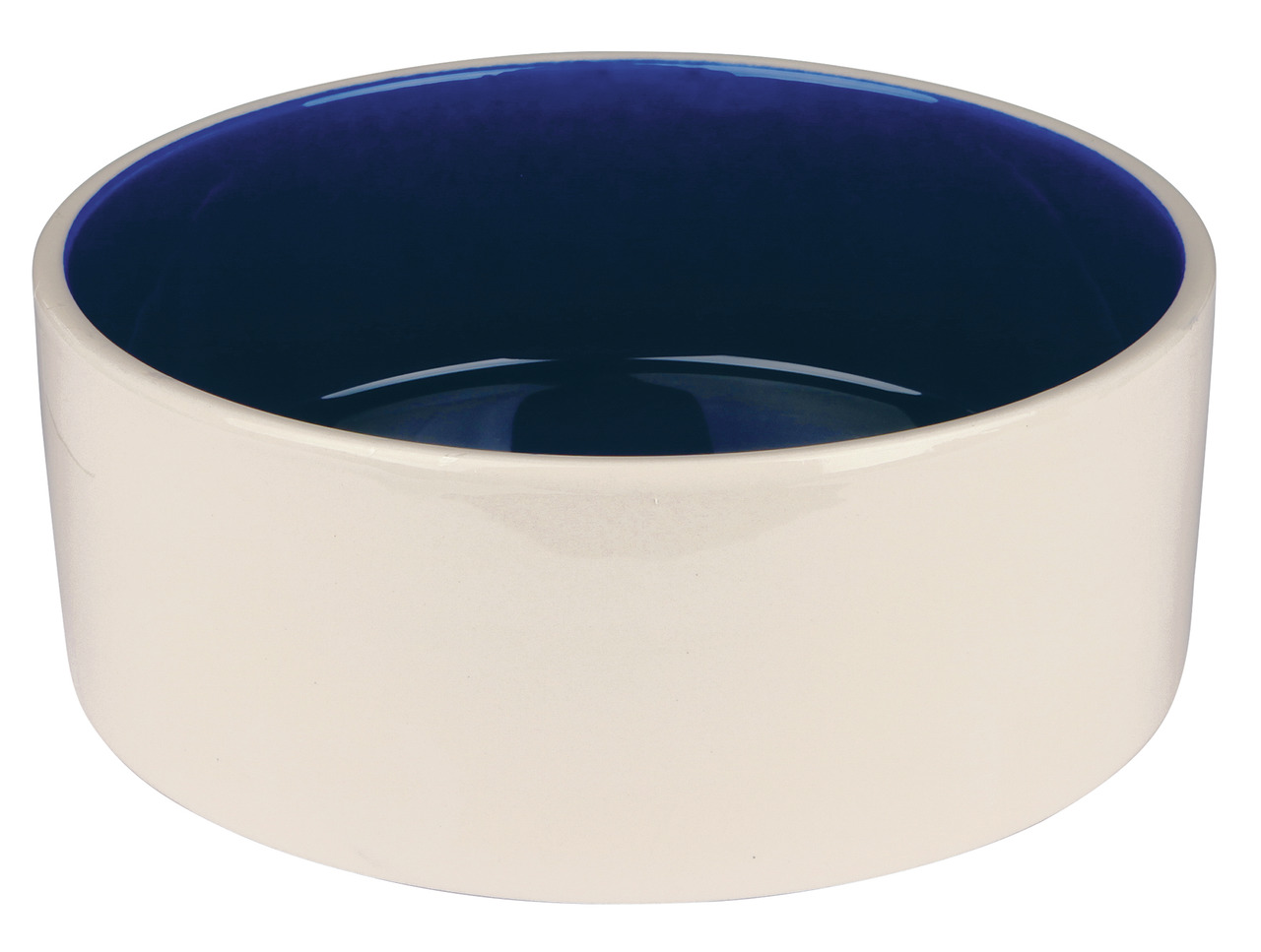 Trixie Keramiknapf blau/weiß Hunde Zubehör 2,3 l