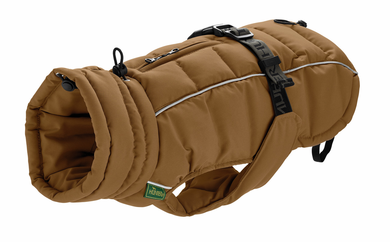 Hundemantel HUNTER Uppsala Cozy, für alle Hunde, gepolstert, wasserabweisend, reflektierend, Schutz vor Kälte/Nässe, verstellbar.