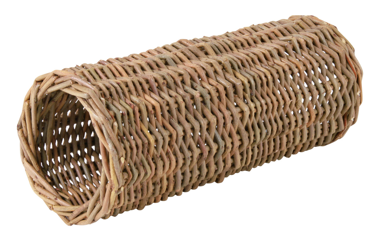 TRIXIE Spieltunnel aus Naturweide, für Kaninchen-Meerschweinchen, fördert Aktivität, natürl. Rückzug, unbehandelt, geschmacklos.