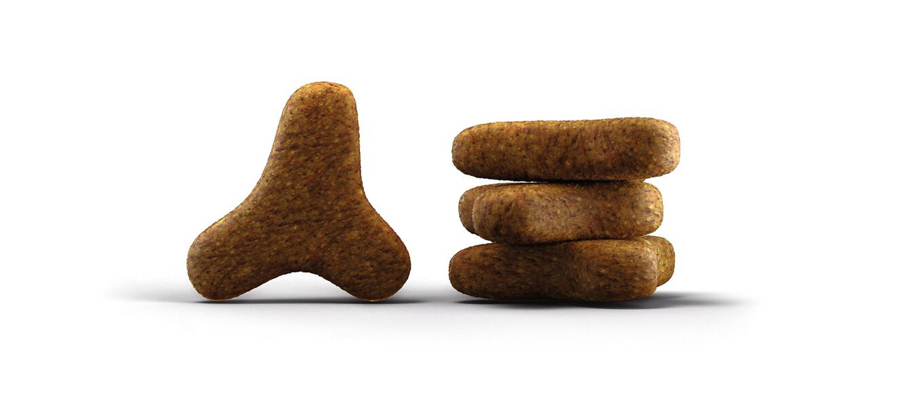 Josera Trockenfutter für Hunde, einzigartige Krokettenform (dreieckig/rechteckig), unterstützt ausgewogene Ernährung.