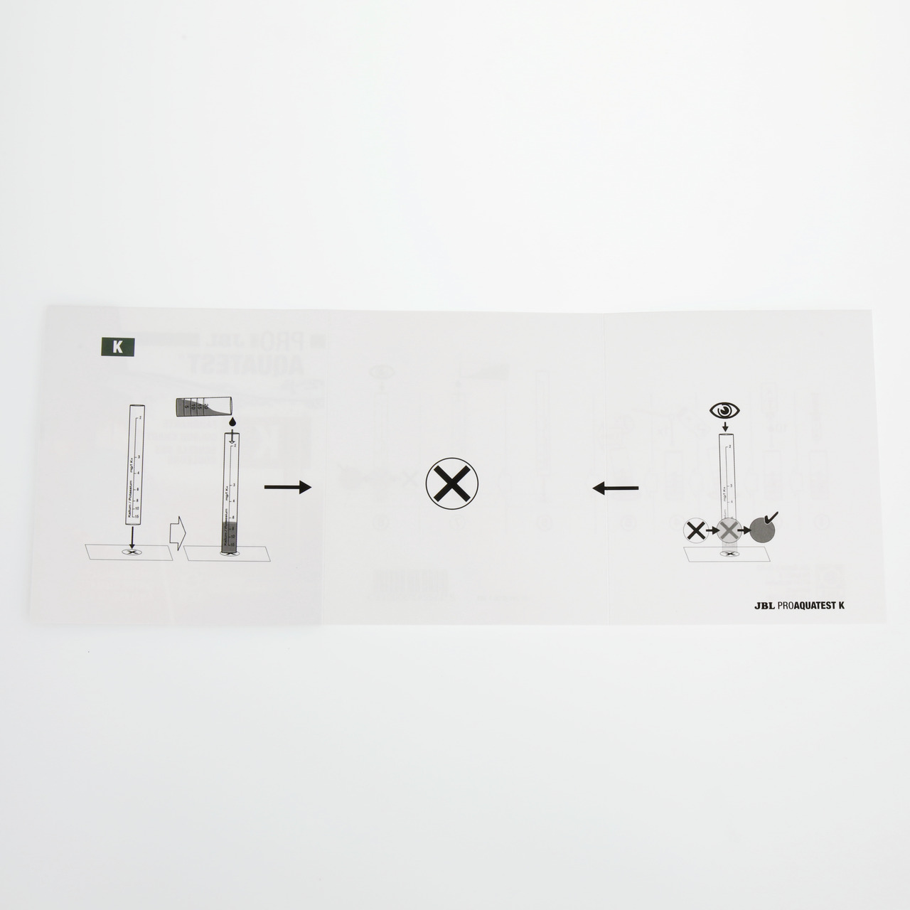 JBL ProAquaTest K, Testkit für Aquarienbesitzer, misst Kaliumgehalt im Wasser, inkl. Anleitung mit Testschritten, Reagenzien & Auswertung.