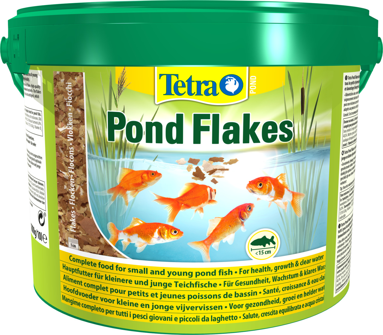 Tetra Pond Flakes, Hauptfutter für kleine/junge Teichfische (