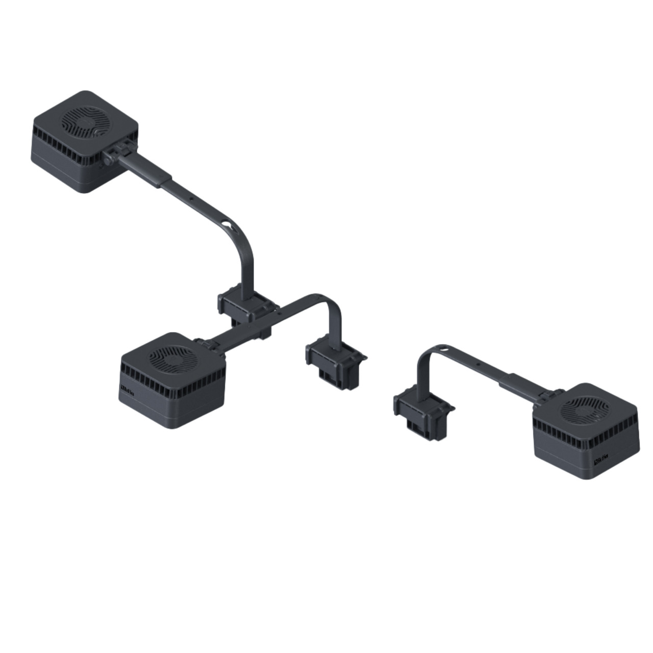 Red Sea LED-Aquarienlampen, 3 Stk., für Meerwasseraquarien, optimale Beleuchtung für Korallen & Fische, mit flexiblen Halterungen.