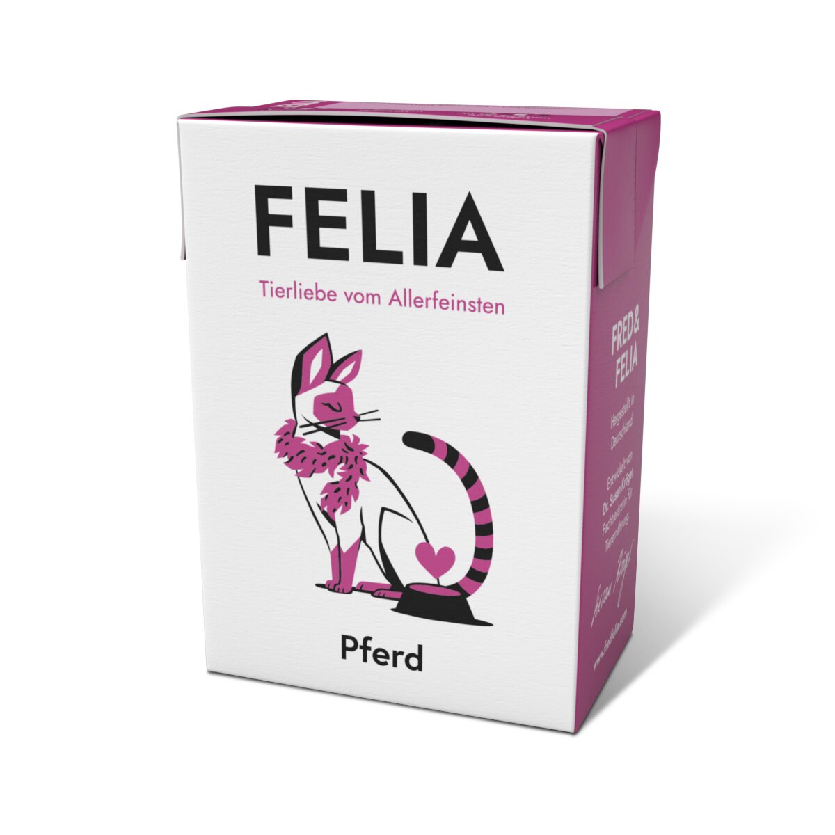 FELIA Katzensnack Pferd für Katzen, Monoprotein-Geschmack Pferd, Tierliebe vom Allerfeinsten, Faltschachtel 50 g