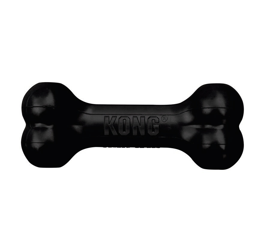 KONG Hundespielzeug, Knochenform, robustes Kautschuk, für mittelgroße-große Hunde, fördert Zahngesundheit, langlebig, Spielspaß.