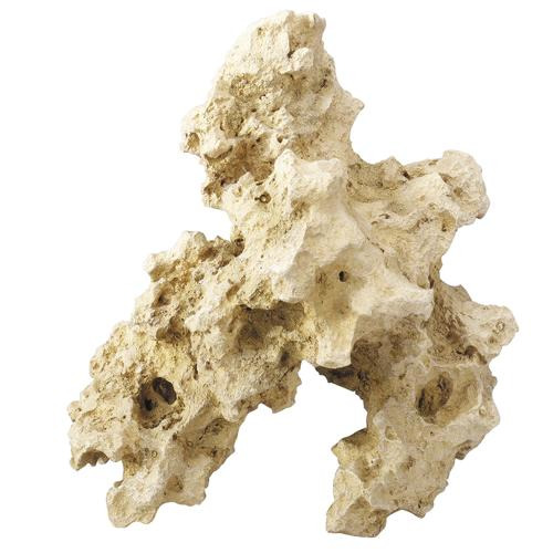 Ein dekorativer, naturgetreuer Kalkstein von AQUA DELLA, ideal für Aquarien und Terrarien. Geeignet für Aquaristik-Enthusiasten, um eine realistische Unterwasserlandschaft zu schaffen. Das beige Gestein mit poröser Struktur bietet Versteckmöglichkeiten fü