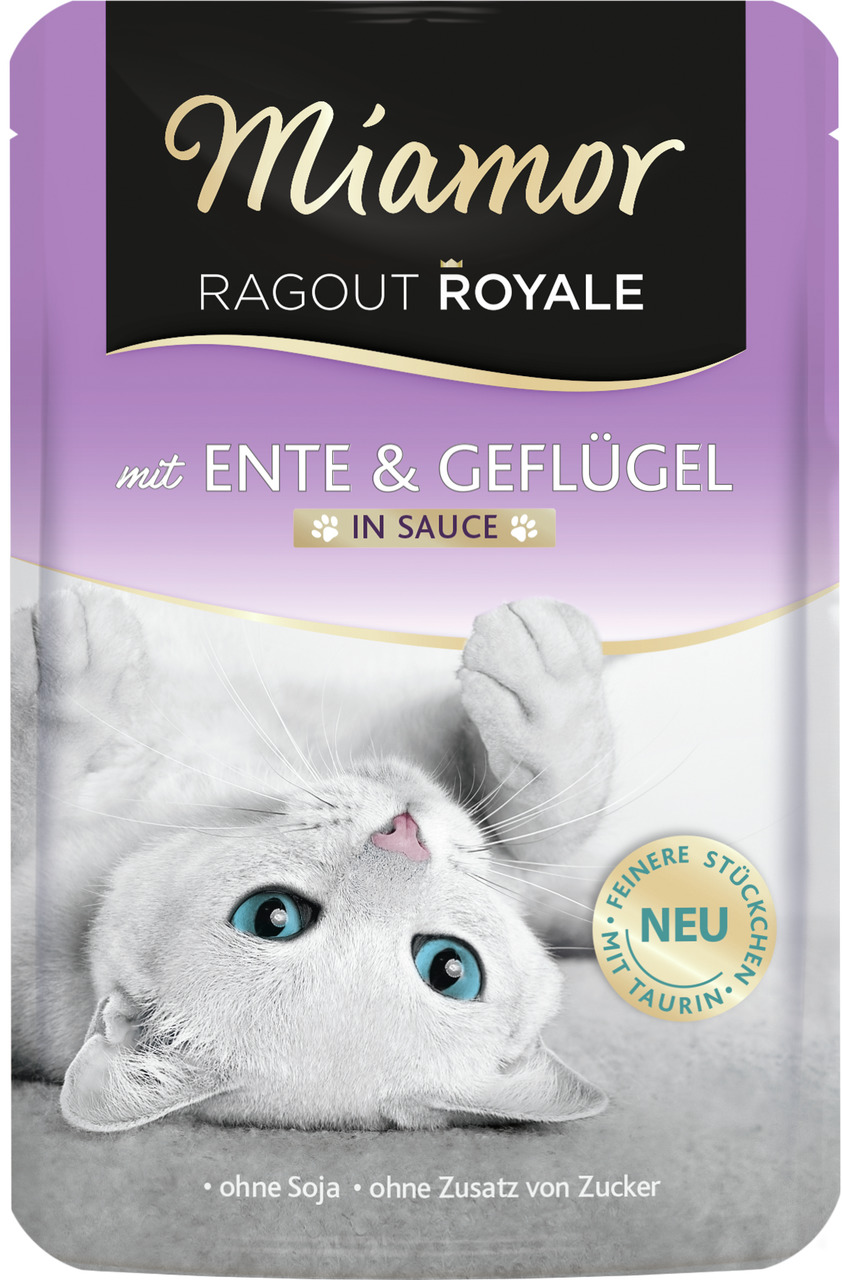 Miamor Ragout Royale mit Ente & Geflügel in Sauce Katzen Nassfutter 100 g