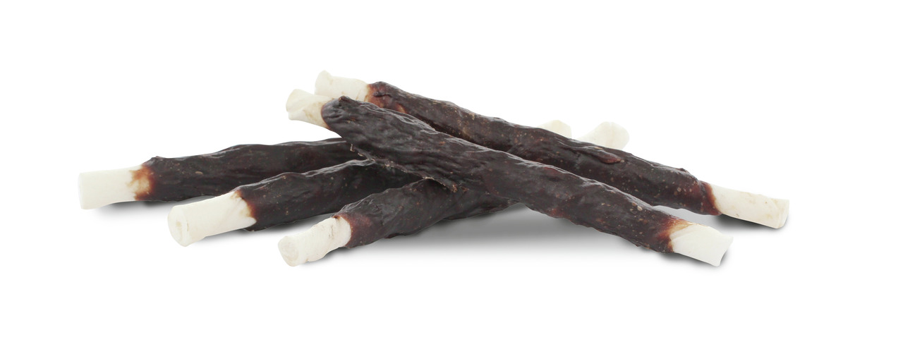 PREMIERE Kaustangen für mittelgr.-große Hunde, getr. Fleisch+Kauknochen, schmackh. Beschäftigung, Zahnpflege fördernd.