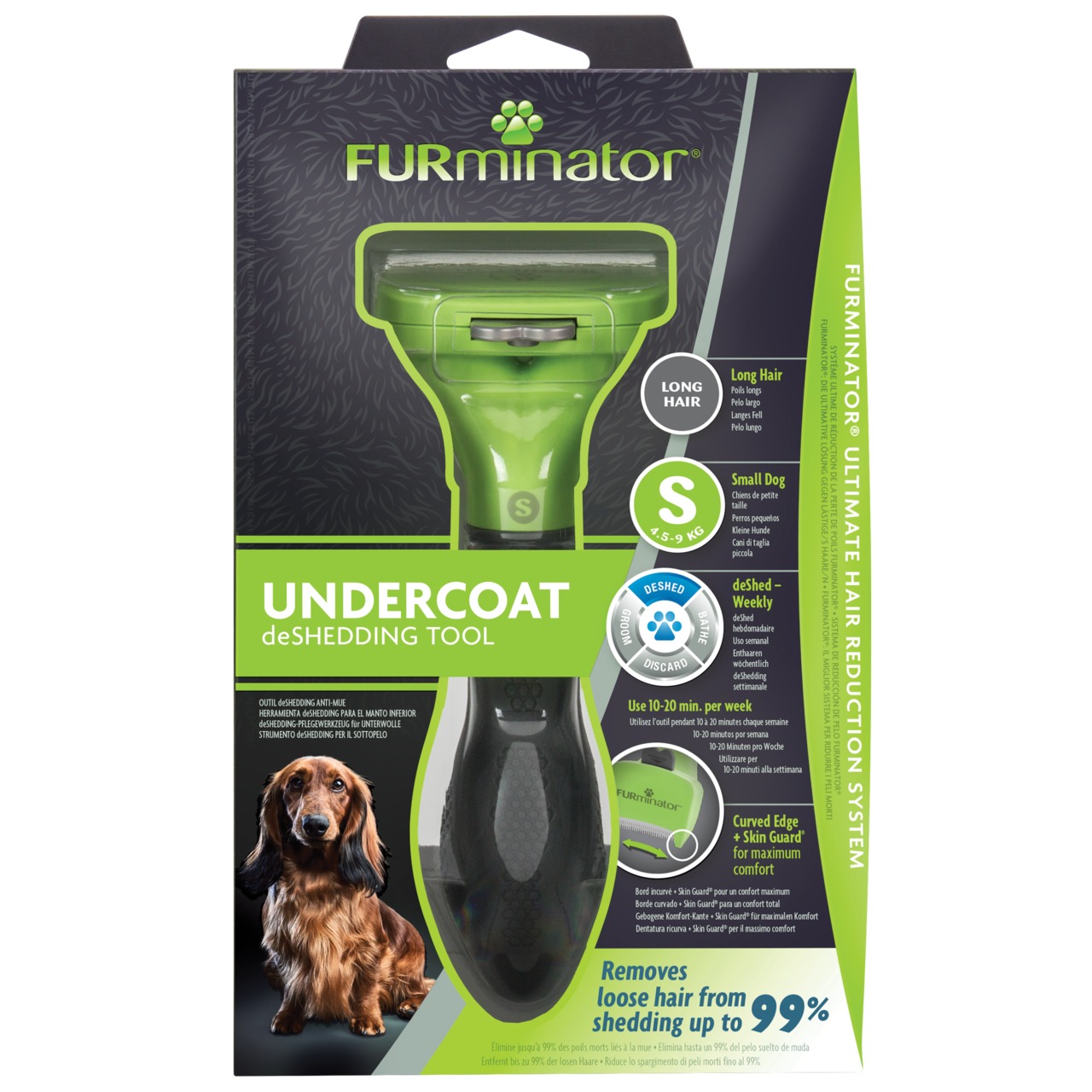 Furminator deShedding Tool Dog Langhaar S