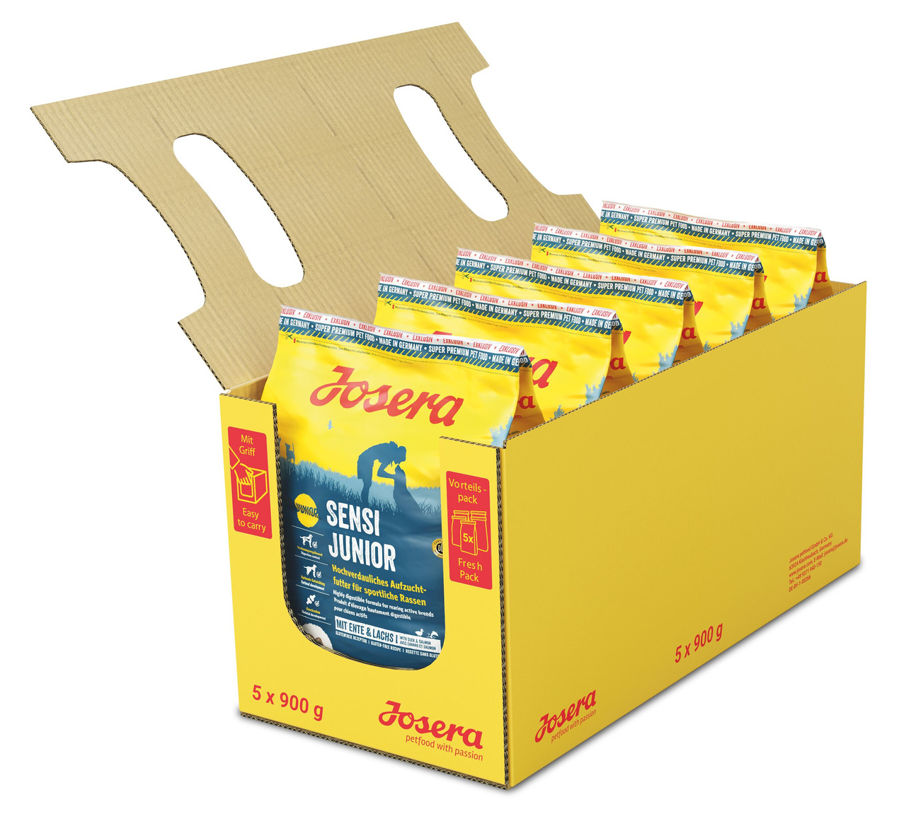 Sparpaket 2 x 900 g Josera SensiJunior Hunde Trockenfutter