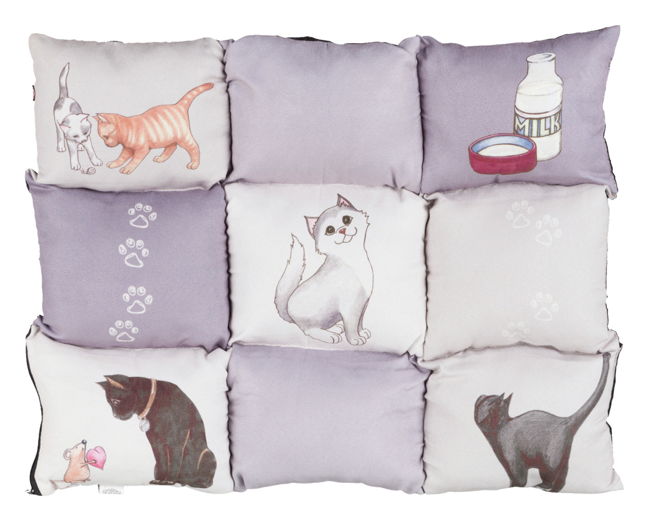 TRIXIE Liegematte Patchwork Cat 55x45cm grau