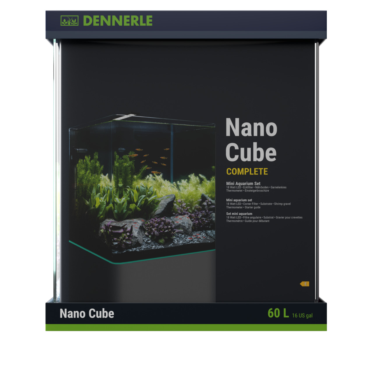 Dennerle Nano Cube COMPLETE Aquarium Komplettset 60 l