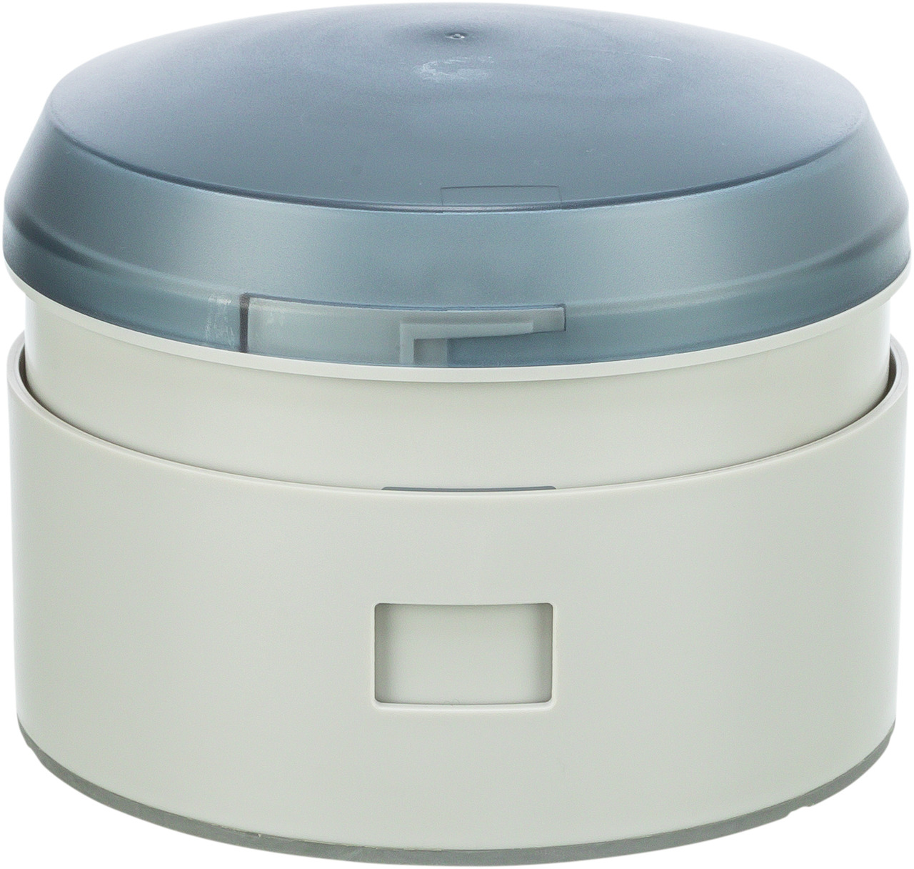 TRIXIE Futterautomat TX2 für Hunde & Katzen, 2 Fächer, zeitgesteuert, Grau/Weiß, ideal für kontrollierte Fütterung bei Abwesenheit.