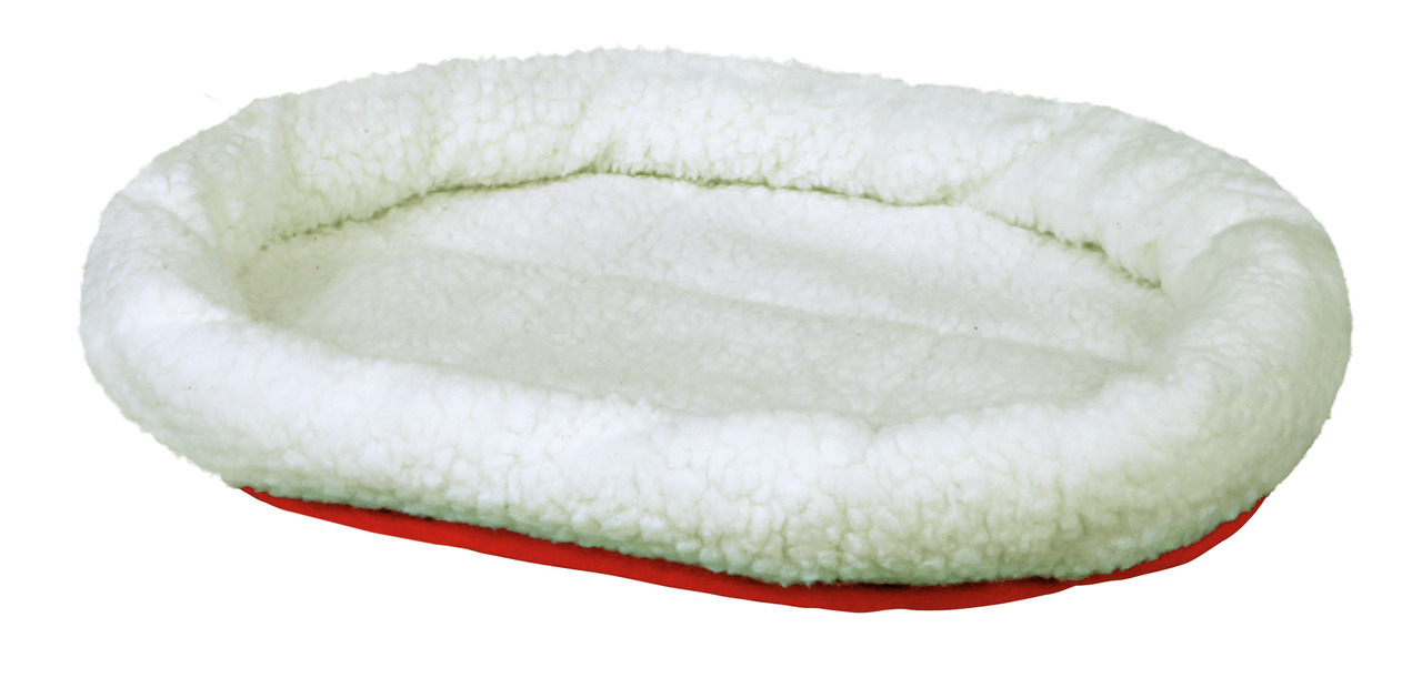TRIXIE Kuschelbett wendbar 47x38cm wollweiß/rot