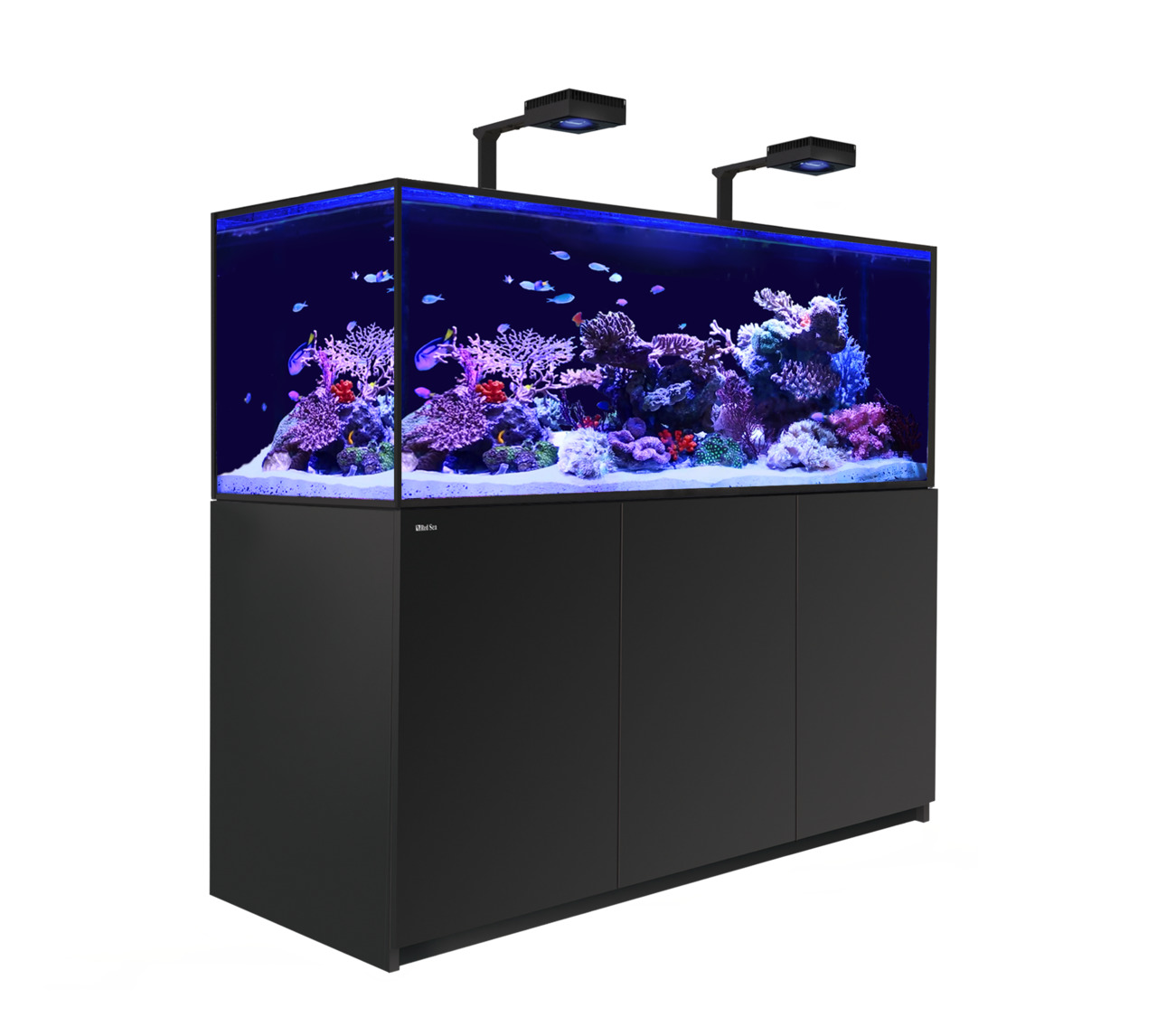 Red Sea REEFER S700 G2+ Peninsula DLX S/W 2xRL160S Aquarium mit Unterschrank