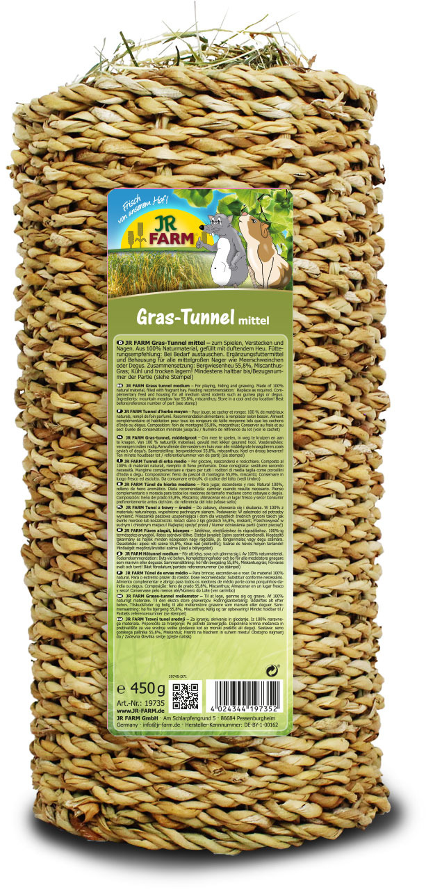JR Farm Gras-Tunnel Nager Snacks mittel