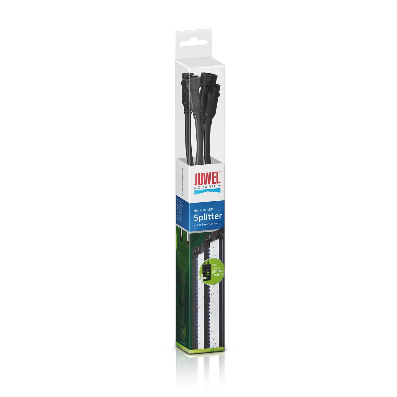 JUWEL HeliaLux LED Splitter, Zubehör für Aquarienbeleuchtung, kompatibel mit SmartControl-Systemen, schmal, mit sichtbaren Kabeln.
