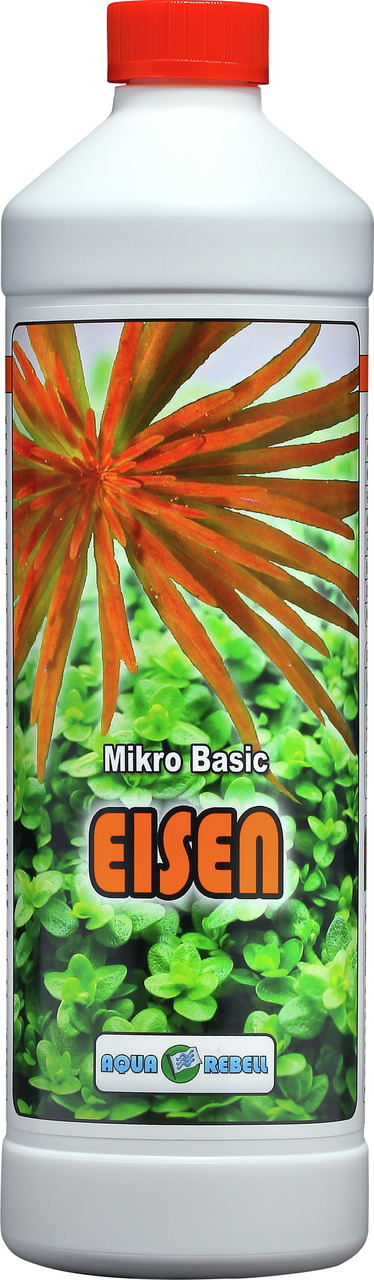 Aqua Rebell Mikro Basic Eisen, Flüssigdünger für Aquarienpflanzen, 500 ml, für Aquaristik-Enthusiasten.