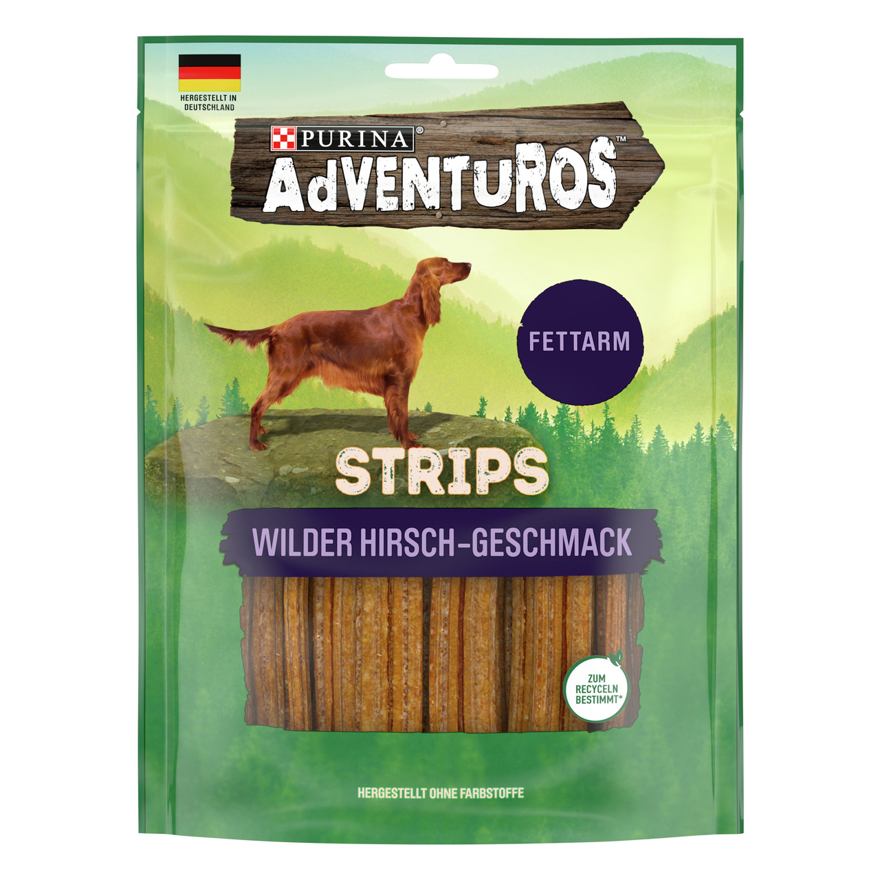 PURINA AdVENTuROS Strips Hirsch 90g