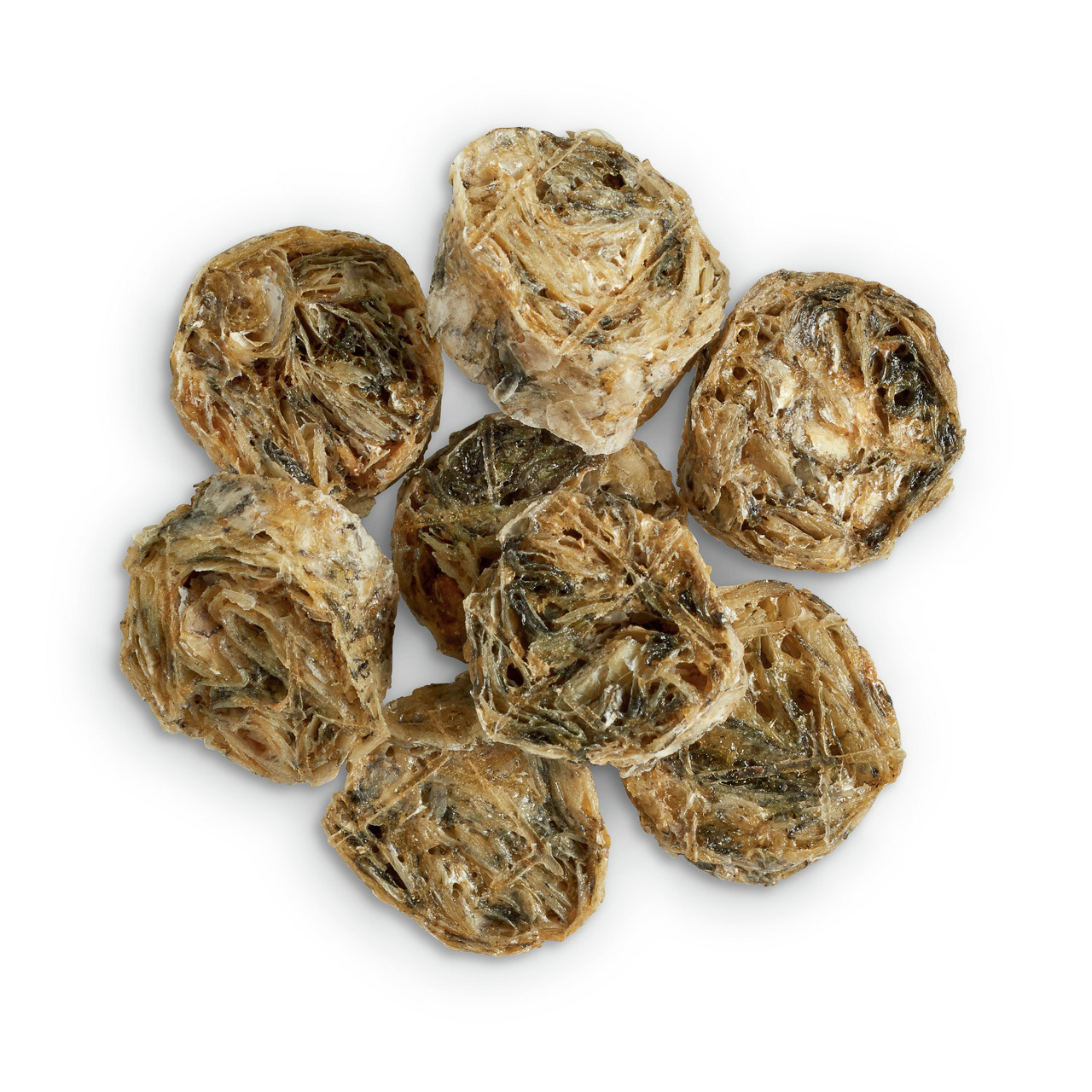 LOTTIS HÄPPCHEN Snack f. Hunde, getr. Fisch, gesunde Proteinquelle, nat. Ernährung, Menge: mehrere runde Stücke.