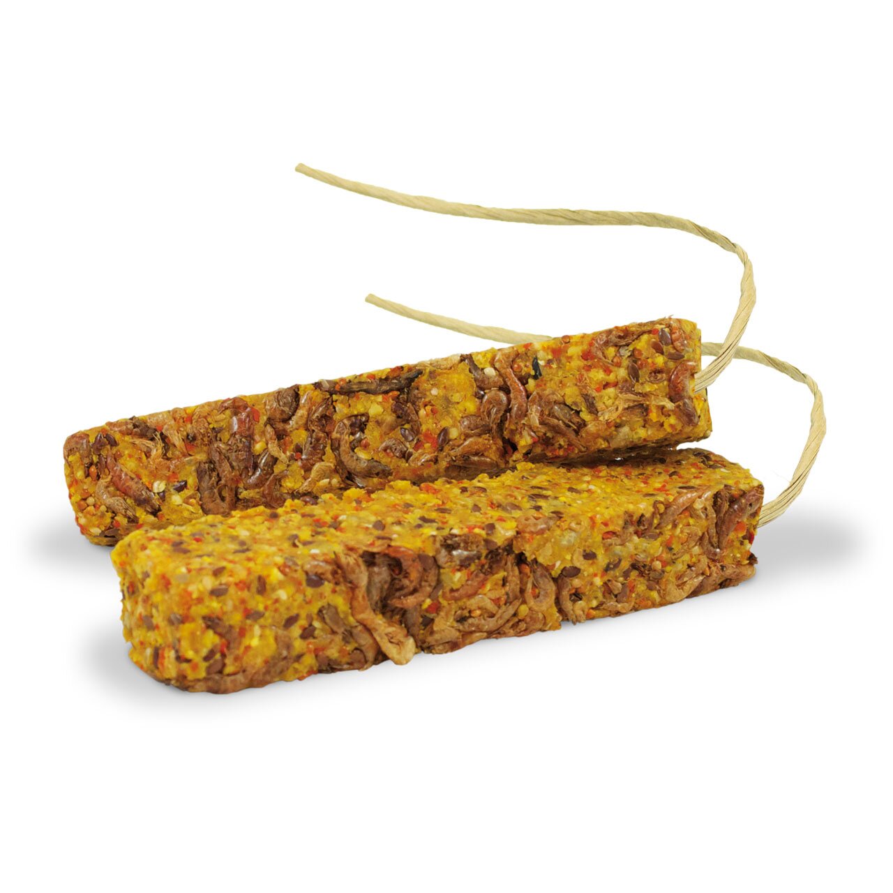 Zwei JR FARM Knabbersticks für Kleintiere, Geschmacksrichtung Gemüse, mit praktischem Band, ideal zur Beschäftigung, 140 g.