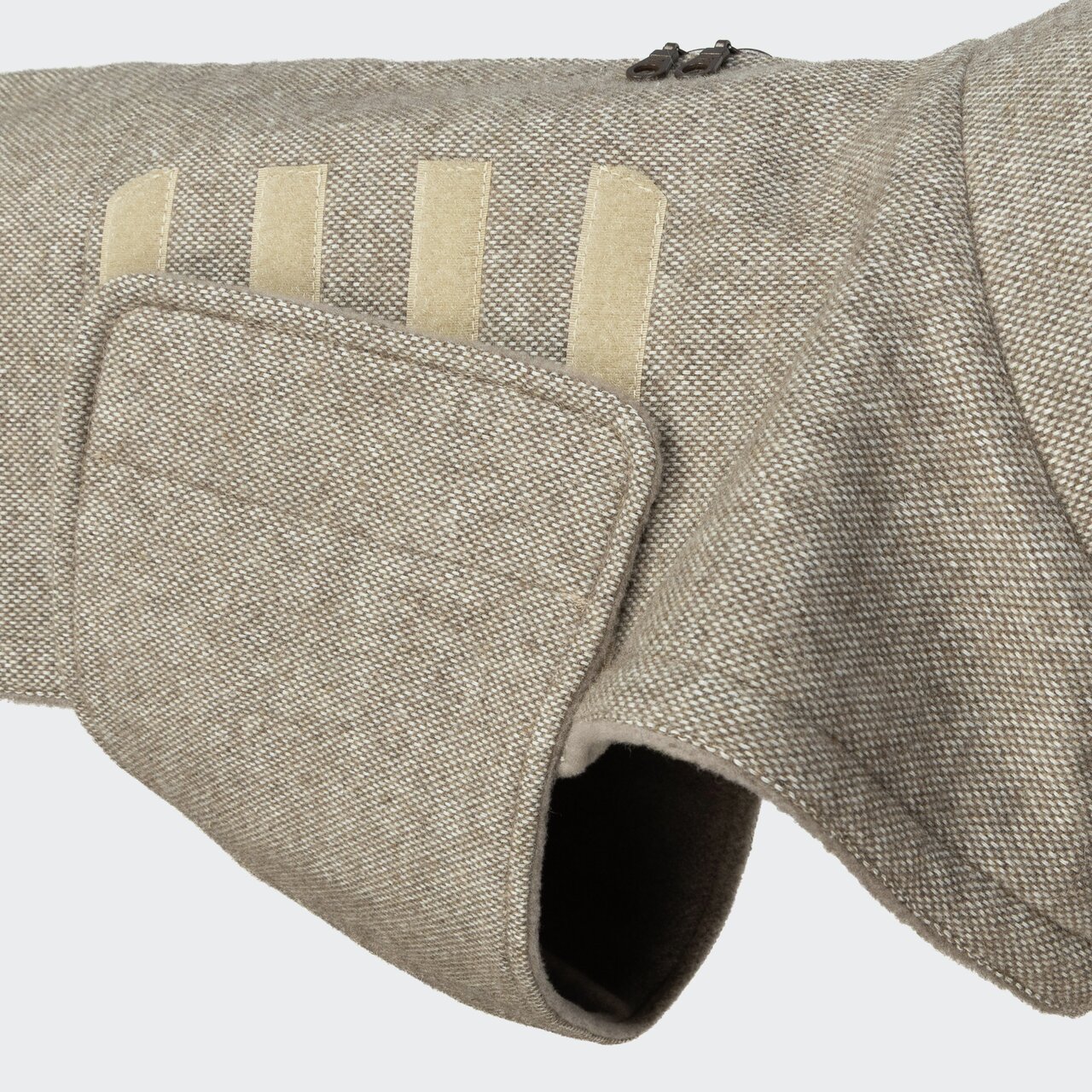 Hunde-Wintermantel Cloud7 Brooklyn, beige, für kl.-gr. Hunde, warm gefüttert, Klettverschluss, Größe sichtbar.