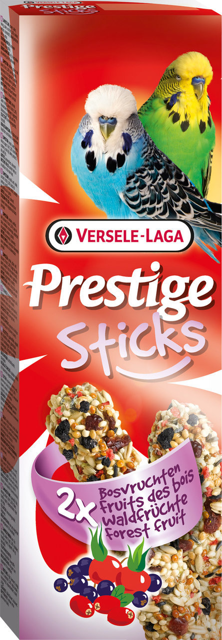 Sparpaket 2 x 2 x 30 g Versele-Laga Prestige Sticks Waldfrüchte Sittiche Vogel Snack