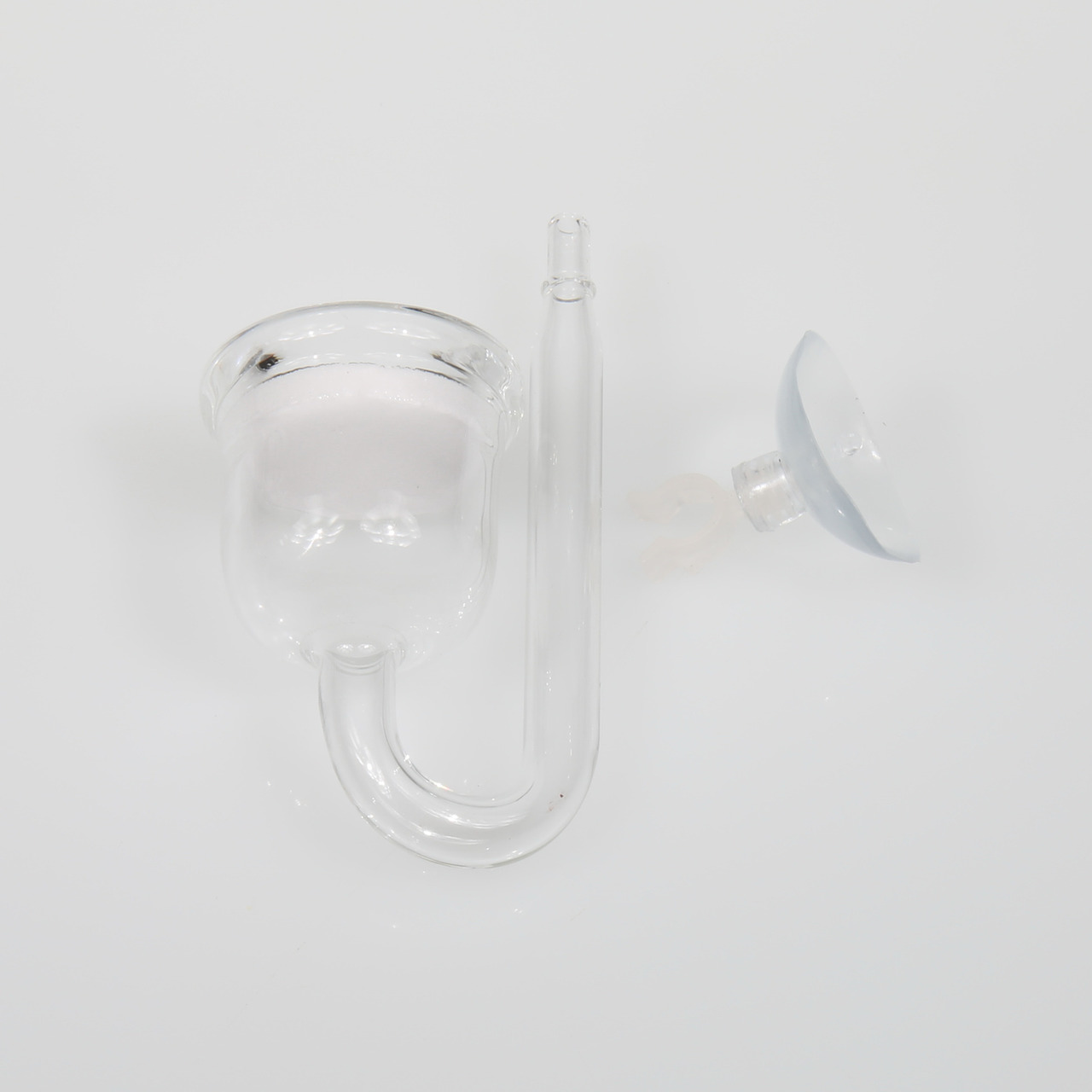 JBL ProFlora CO2-Diffusor Taifun P Nano, für Nano-Aquarien, klare Glasoptik, weiße Keramikmembran, inkl. Saugnapf.