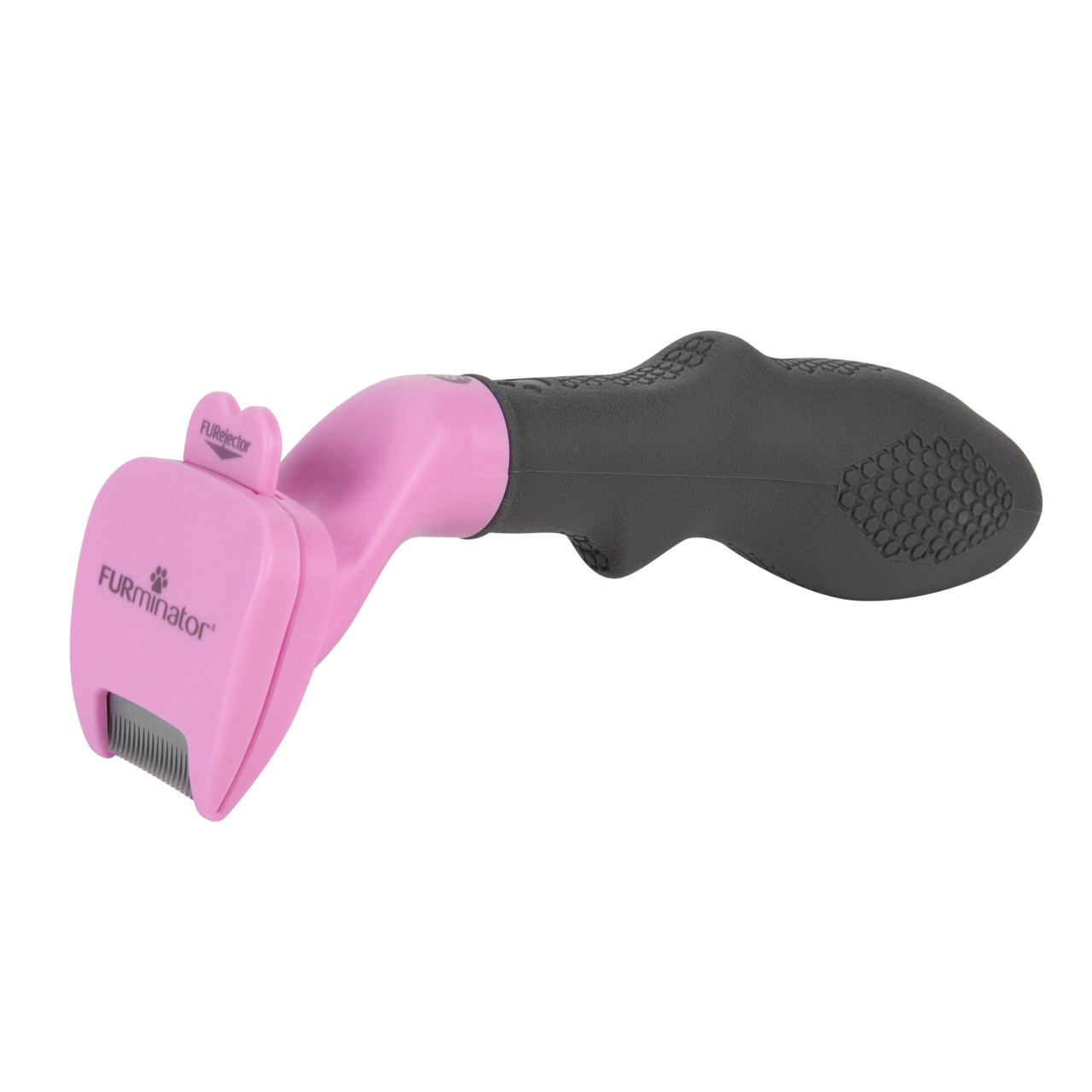 FURminator deShedding-Tool, Katzen, kurzes Fell, Rosa, entfernt lose Haare+Unterwolle, ergonom. Griff, komfortable Handhabung.