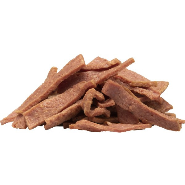 Catz finefood Meatz, Katzenfutter für ausgewachsene Katzen, Ente, fleischähnliche Streifen, Snack/Belohnung.