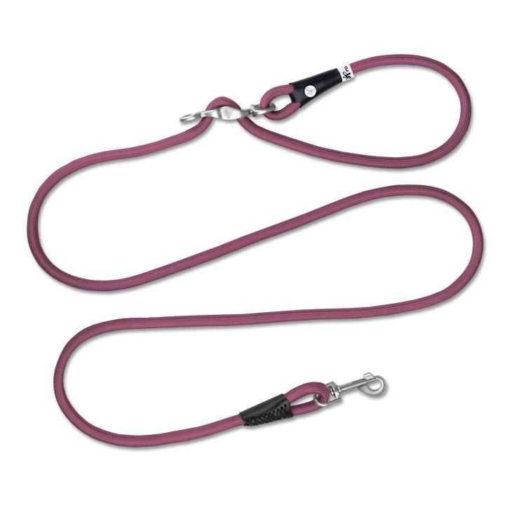 Curli "Curli Clasp Leash" Hundeleine, Beere, robust & leicht, innovativer Verschluss, für Hunde, Länge auf Bild erkennbar.