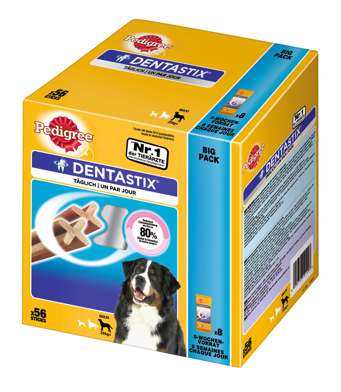 Pedigree DentaStix Daily Oral Care Hunde Snack groß 56 Stück