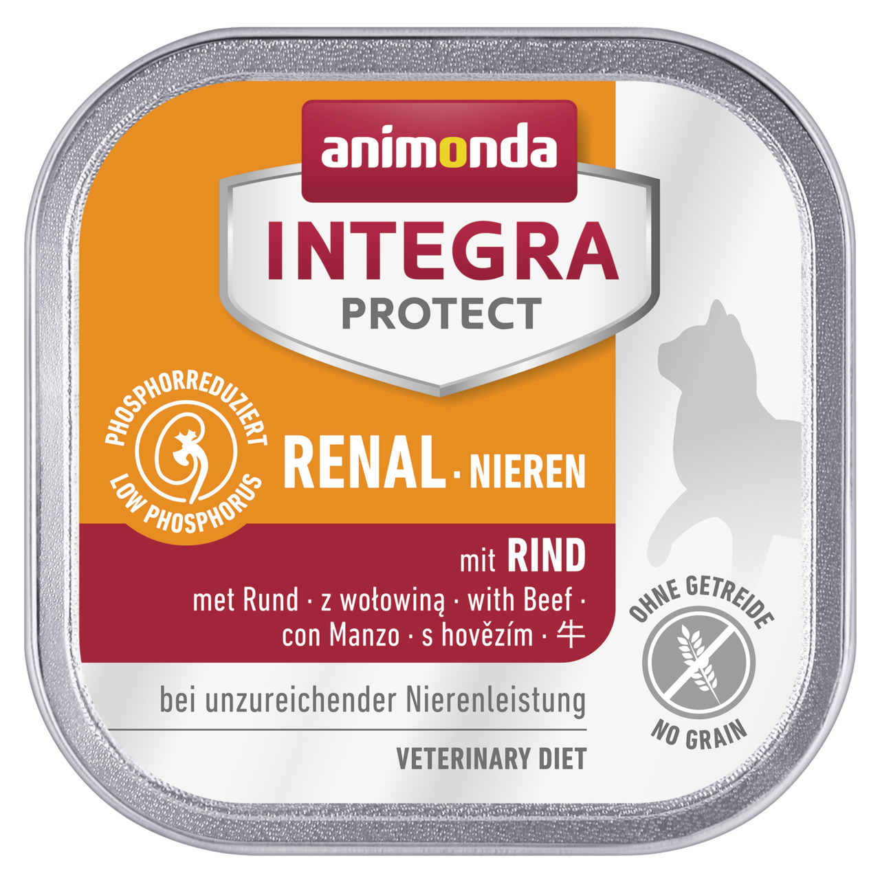 animonda INTEGRA PROTECT RENAL, Hunde, Rind, phosphorreduziertes Nassfutter, ohne Getreide, veterinärmedizinische Diät.